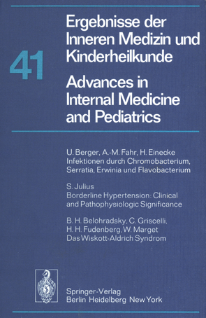 Ergebnisse der Inneren Medizin und Kinderheilkunde / Advances in Internal Medicine and Pediatrics von Frick,  P., Harnack,  G.-A. von, Martini,  G. A., Prader,  A., Schoen,  R., Wolff,  H. P.