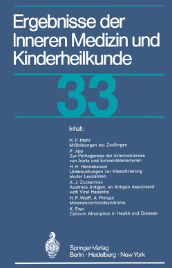 Ergebnisse der Inneren Medizin und Kinderheilkunde von Frick,  Paul, Harnack,  Gustav-A.v.