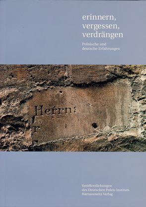 erinnern, vergessen, verdrängen von Kobylińska,  Ewa, Lawaty,  Andreas