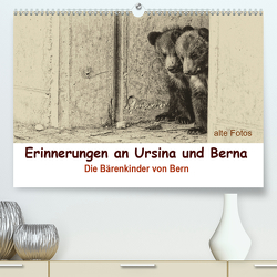 Erinnerungen an Ursina und Berna. Die Bärenkinder von Bern. Alte Fotos (Premium, hochwertiger DIN A2 Wandkalender 2021, Kunstdruck in Hochglanz) von Michel / CH,  Susan