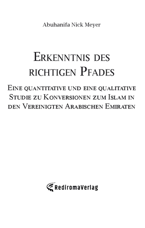 Erkenntnis des richtigen Pfades von Meyer,  Abuhanifa Nick