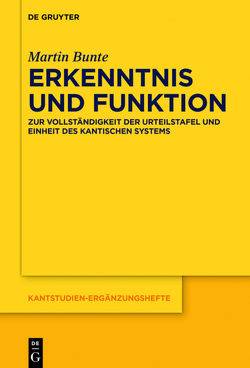 Erkenntnis und Funktion von Bunte,  Martin