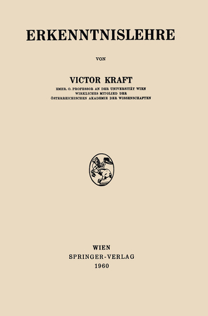 Erkenntnislehre von Kraft,  Victor