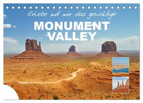 Erlebe mit mir das gewaltige Monument Valley (Tischkalender 2024 DIN A5 quer), CALVENDO Monatskalender von Büscher,  Nadine