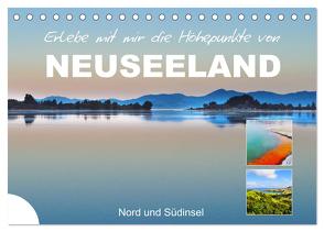 Erlebe mit mir die Höhepunkte von Neuseeland (Tischkalender 2024 DIN A5 quer), CALVENDO Monatskalender von Büscher,  Nadine