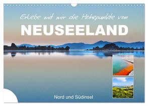 Erlebe mit mir die Höhepunkte von Neuseeland (Wandkalender 2024 DIN A3 quer), CALVENDO Monatskalender von Büscher,  Nadine