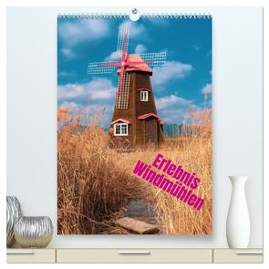 Erlebnis Windmühle (hochwertiger Premium Wandkalender 2024 DIN A2 hoch), Kunstdruck in Hochglanz von by insideportugal,  (c)2022