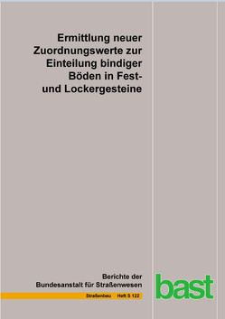 Ermittlung neuer Zuordnungswerte zur Einteilung bindiger Böden in Fest- und Lockergesteine von Birle,  Emanuel, Bundschuh,  Moritz, Heyer,  Dirk, Möller,  Paula