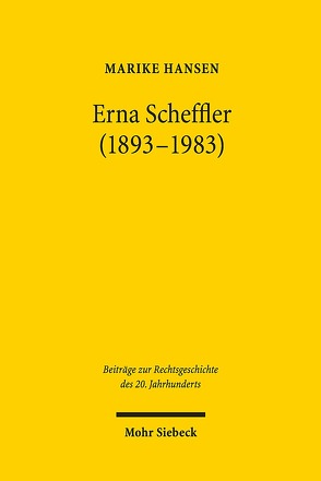 Erna Scheffler (1893-1983) von Hansen,  Marike