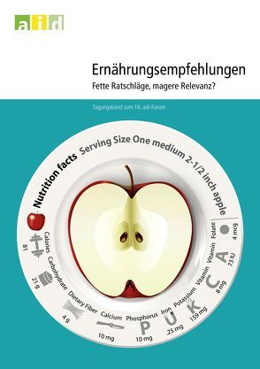 Ernährungsempfehlungen – Fette Ratschläge, magere Relevanz. Tagungsband zum 18. aid-Forum von Bundesanstalt für Landwirtschaft und Ernährung