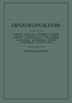 Ernährungslehre von Stepp,  Wilhelm