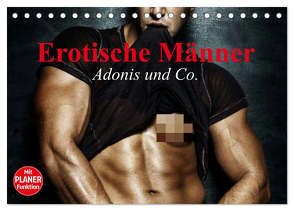 Erotische Männer. Adonis und Co. (Tischkalender 2024 DIN A5 quer), CALVENDO Monatskalender von Stanzer,  Elisabeth