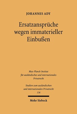 Ersatzansprüche wegen immaterieller Einbußen von Ady,  Johannes