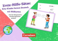 Erste-Hilfe-Sätze: Kita-Kinder lernen Deutsch mit Bildkarten