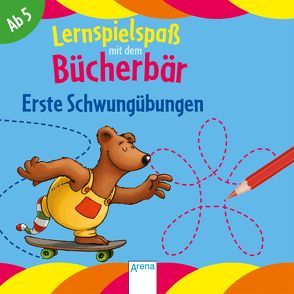 Erste Schwungübungen. Lernspielspaß mit dem Bücherbär von Bertrand,  Fréderic, Reimers,  Silke