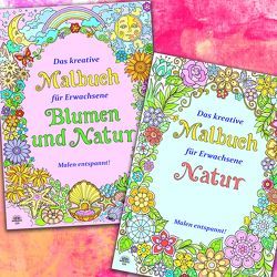 Erwachsenen Malhefte – Natur und Blumen