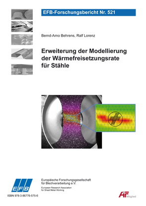 Erweiterung der Modellierung der Wärmefreisetzungsrate für Stähle von Behrens,  Bernd-Arno, Lorenz,  Ralf