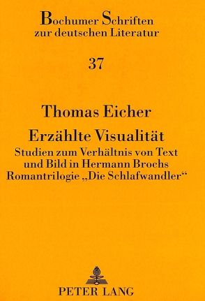 Erzählte Visualität von Eicher,  Thomas