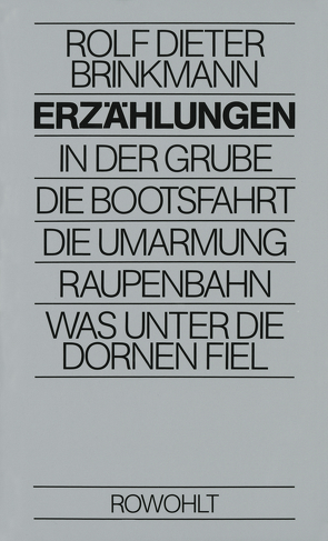 Erzählungen von Brinkmann,  Rolf Dieter