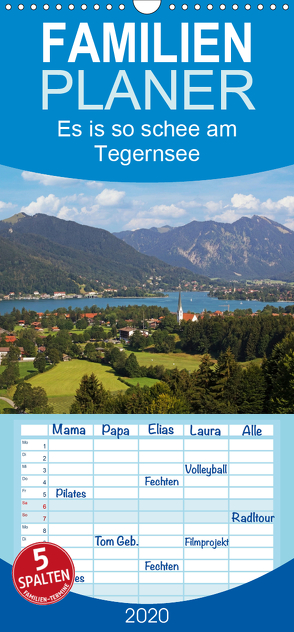 Es is so schee am Tegernsee – Familienplaner hoch (Wandkalender 2020 , 21 cm x 45 cm, hoch) von SusaZoom