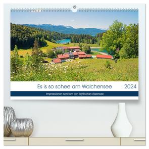 Es is so schee am Walchensee 2024 (hochwertiger Premium Wandkalender 2024 DIN A2 quer), Kunstdruck in Hochglanz von SusaZoom,  SusaZoom