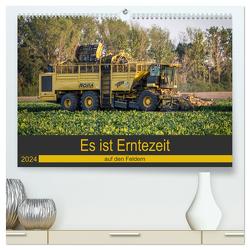 Es ist Erntezeit auf den Feldern (hochwertiger Premium Wandkalender 2024 DIN A2 quer), Kunstdruck in Hochglanz von SchnelleWelten,  SchnelleWelten