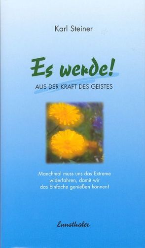 Es werde! Aus der Kraft des Geistes von Steiner,  Karl