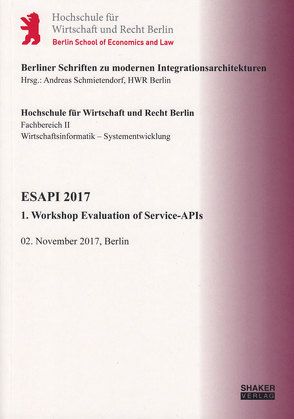 ESAPI 2017 von Schmietendorf,  Andreas