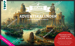 Escape Experience Adventskalender – Atlantis. Löse die 24 Rätsel der sagenumwobenen Stadt von Mueller,  Markus, Schultchen,  Meike