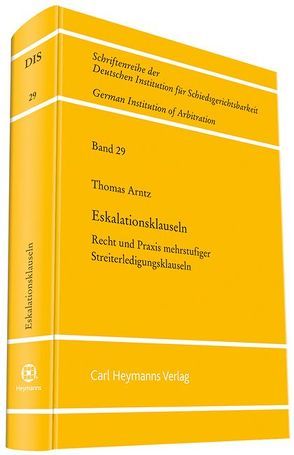 Eskalationsklauseln von Arntz,  Thomas