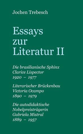 Essays zur Literatur II von Trebesch,  Jochen