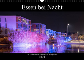 Essen bei Nacht (Wandkalender 2023 DIN A3 quer) von Hansel,  Lukas
