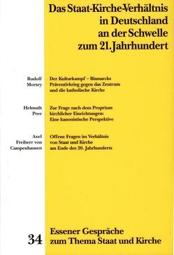 Essener Gespräche zum Thema Staat und Kirche von Krautscheidt,  Josef, Marré,  Heiner, Stüting,  Johannes