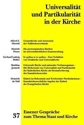 Essener Gespräche zum Thema Staat und Kirche von Krautscheidt,  Josef, Marré,  Heiner, Stüting,  Johannes