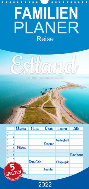 Familienplaner Estland – Ein unterschätztes Reiseziel. (Wandkalender 2022 , 21 cm x 45 cm, hoch) von SF