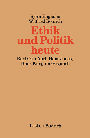 Ethik und Politik heute von Engholm,  Björn, Röhrich,  Wilfried