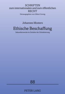 Ethische Beschaffung von Mosters,  Johannes