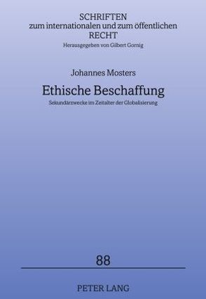 Ethische Beschaffung von Mosters,  Johannes