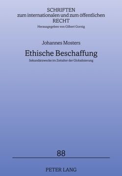 Ethische Beschaffung von Mosters,  Johannes