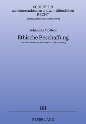 Ethische Beschaffung von Mosters,  Johannes