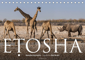 ETOSHA – Namibia Highlights (Tischkalender 2022 DIN A5 quer) von Bruhn,  Olaf