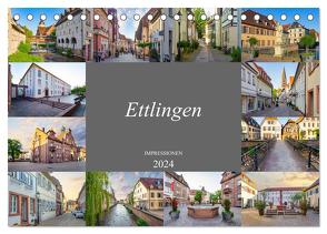 Ettlingen Impressionen (Tischkalender 2024 DIN A5 quer), CALVENDO Monatskalender von Meutzner,  Dirk