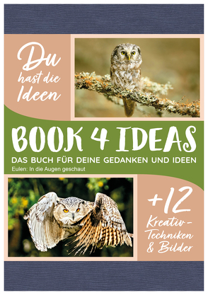 BOOK 4 IDEAS modern | Eintragbuch mit Bildern: Eulen: In die Augen geschaut