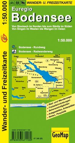 Euregio Bodensee Wander- und Freizeitkarte