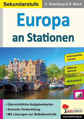 Europa an Stationen / Sekundarstufe von Block,  Rosemarie, Eisenberg,  Claudia