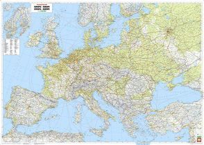 Europa physisch, 1:2,6 Mill., Großformat, Magnetmarkiertafel von Freytag-Berndt und Artaria KG