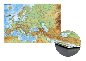 Europa und der Nahe Osten physisch zum Pinnen auf Wabenplatte von Stiefel,  Heinrich