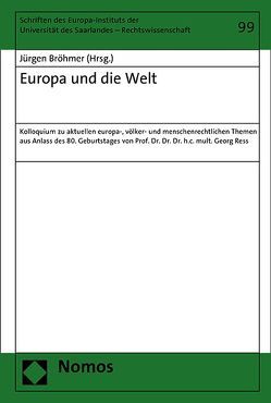 Europa und die Welt von Bröhmer,  Jürgen