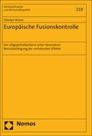 Europäische Fusionskontrolle von Wrase,  Silvelyn