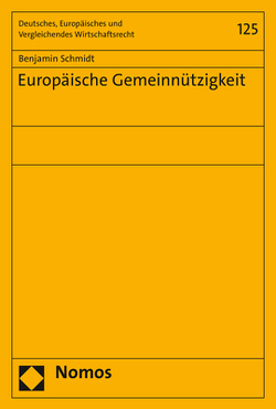 Europäische Gemeinnützigkeit von Schmidt,  Benjamin